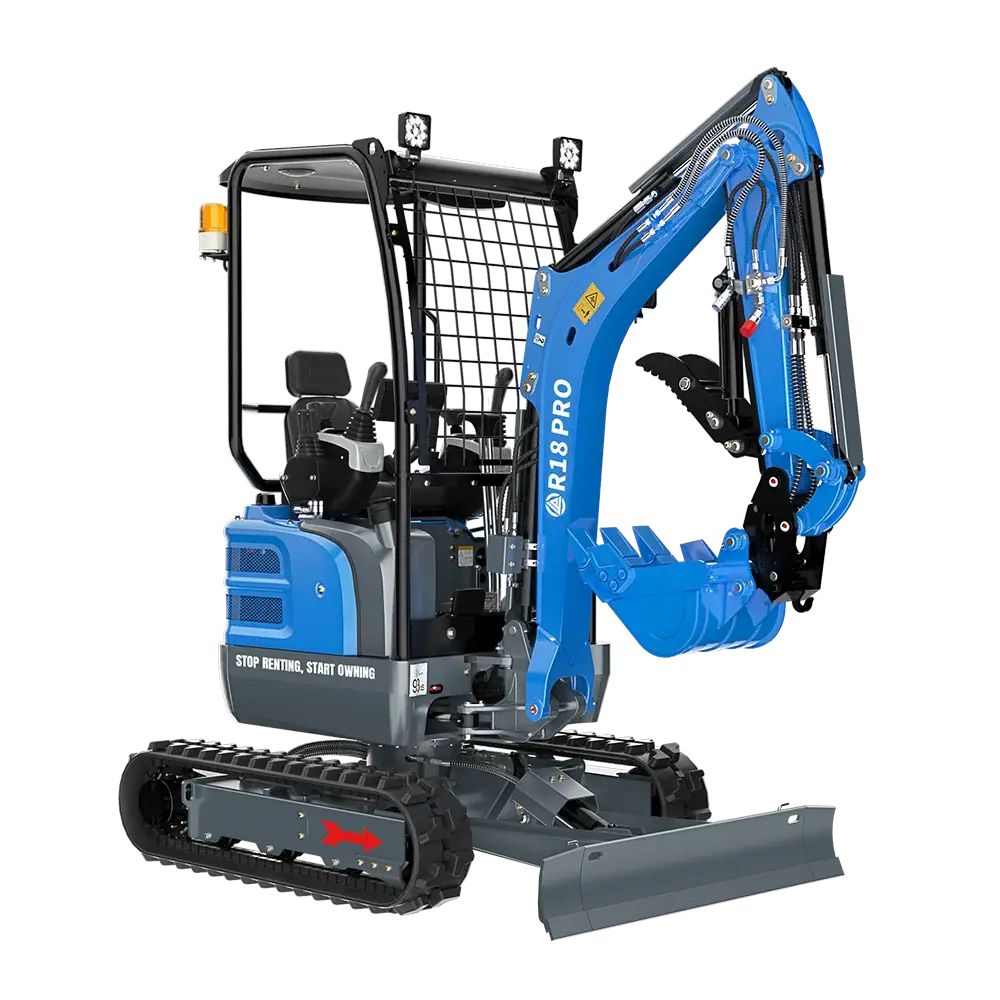 Rippa R18 mini excavator · Kubota